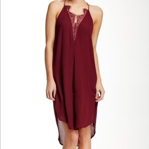 Free People Burgundy Slip Dress